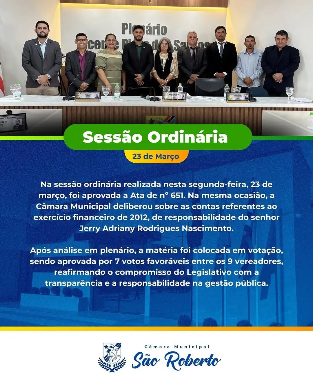Sessão Ordinária