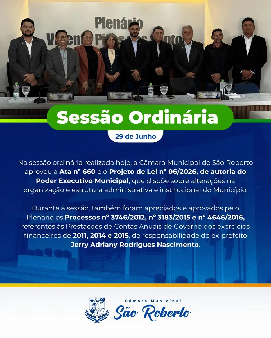 Sessão Ordinária