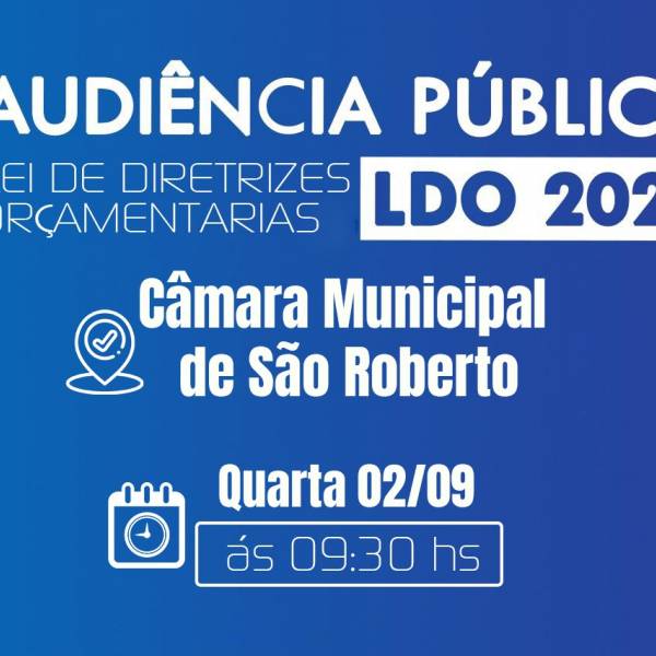 Audiencia Publia LDO(Lei De Diretrizes Orçamentárias) 2021
